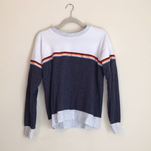 Camp Collection Rainbow Pullover Size Small